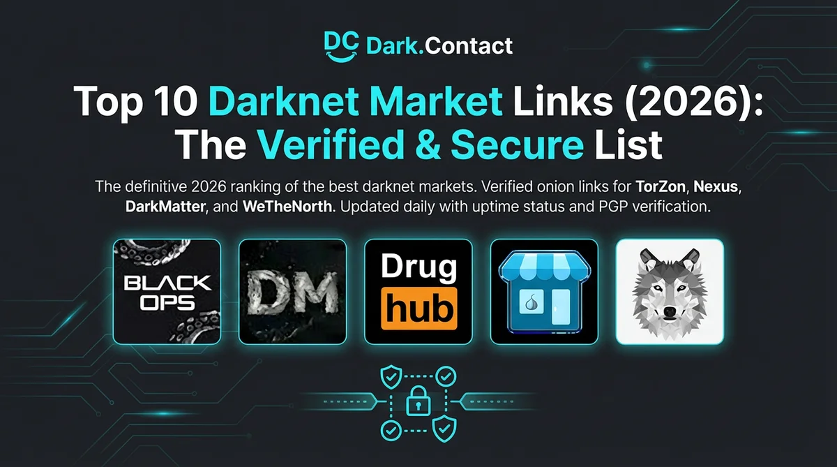 Top 10 Darknet Market Links (2026): The Verified & Secure List